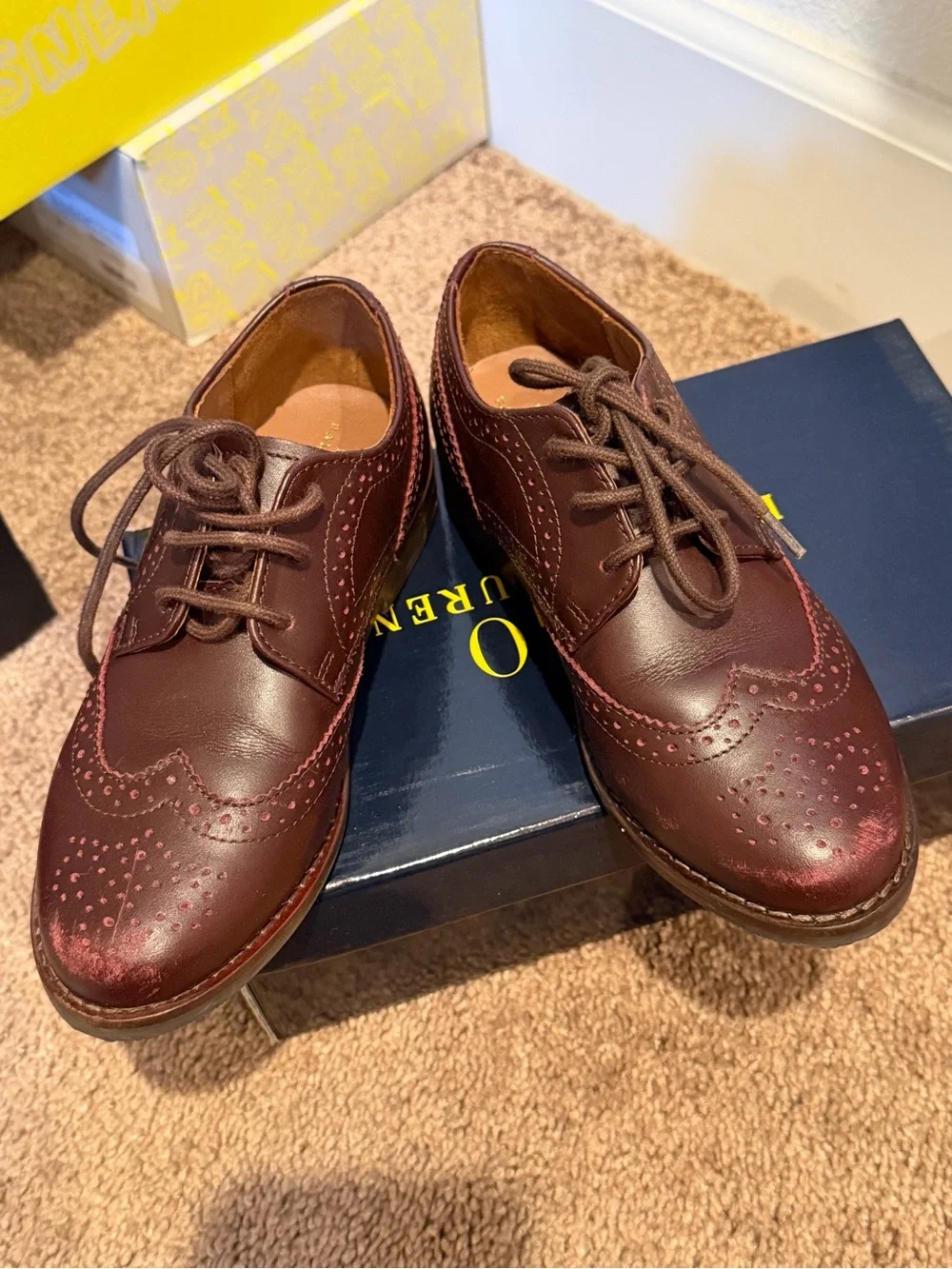 Polo by Ralph Lauren Boys Wingtip Oxfords